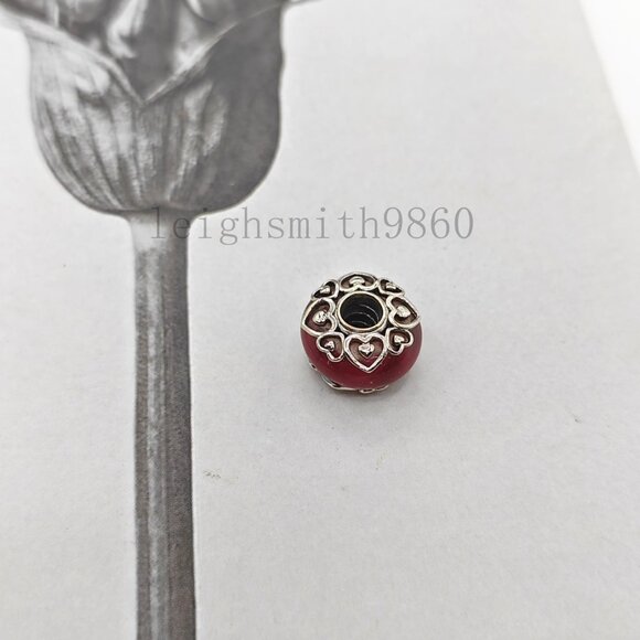 pandora Reveal Your Love Pink Murano Glass Charm - Picture 3 of 3